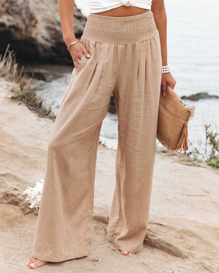 Aileen - Pantalons Larges de Plage